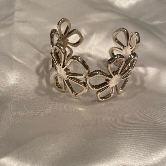 Tiffany Silver Daisy Cuff Bracelet 